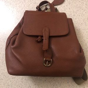 Margaret Howell brown leather backpack